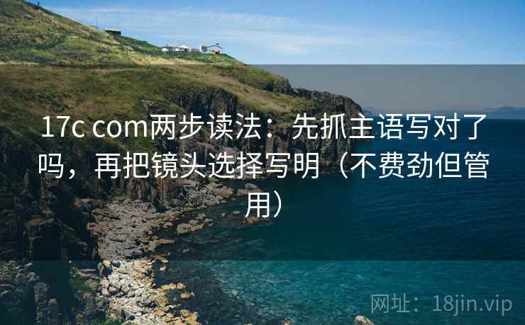 17c com两步读法：先抓主语写对了吗，再把镜头选择写明（不费劲但管用）